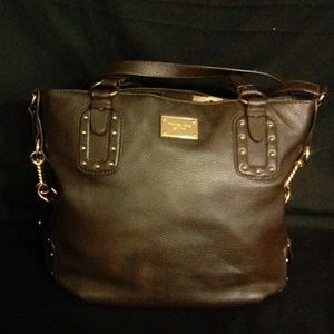 Beautiful Michael Kors Chocolate Leather purse